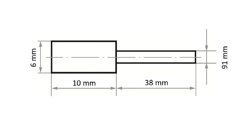 ルーカス 10x12/3軸付フェルトバフハード A37000101230001 フェルトポイント 研磨バフ バフホイール 545000311【別送品】