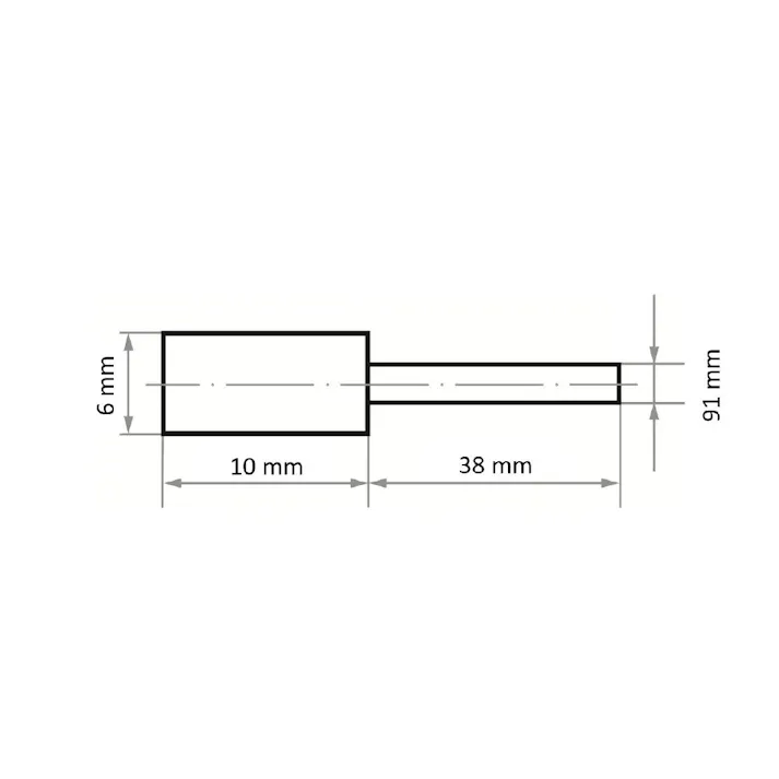 ルーカス 10x12/3軸付フェルトバフハード A37000101230001 フェルトポイント 研磨バフ バフホイール 545000311【別送品】