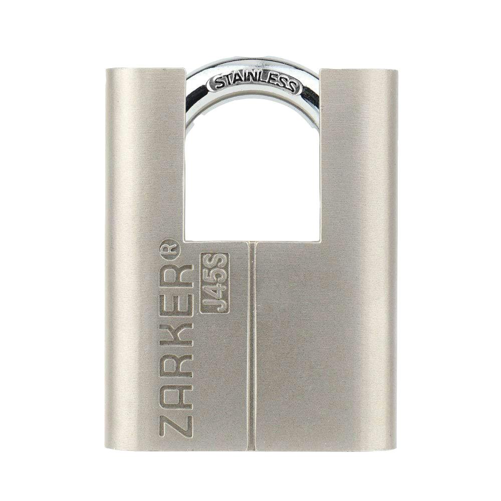 ザーカー キー式 防錆南京錠 シャックルガード付 ツル径7mm シルバー J45S 000567000002(CDC) 南京錠 ザーカー キー式 防錆南京錠 シャックルガード付 ツル径7mm シルバー J45S 000567000002(CDC) 南京錠