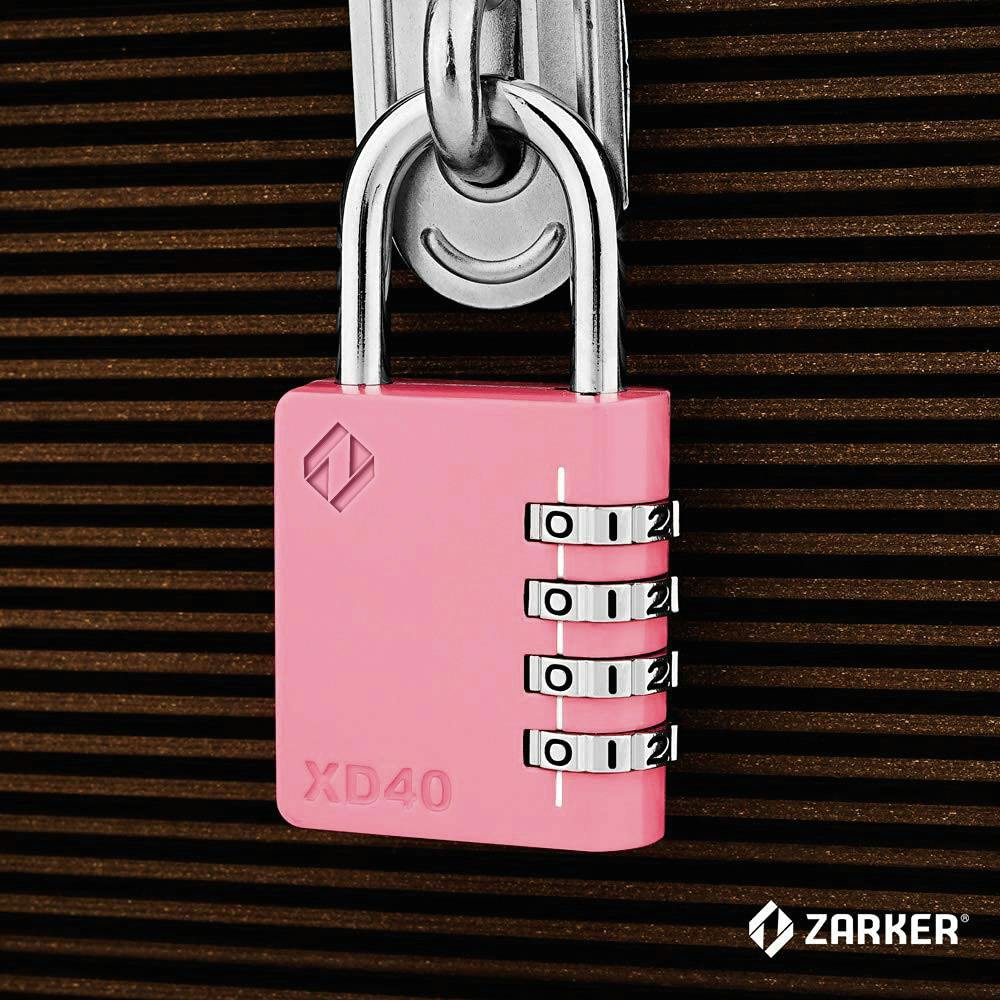 ZARKER ザーカー 4桁ダイヤル式ロック南京錠 X70 Amazon | Zarker X70 南京錠- 4桁野外ダイヤル式ロック、体育館