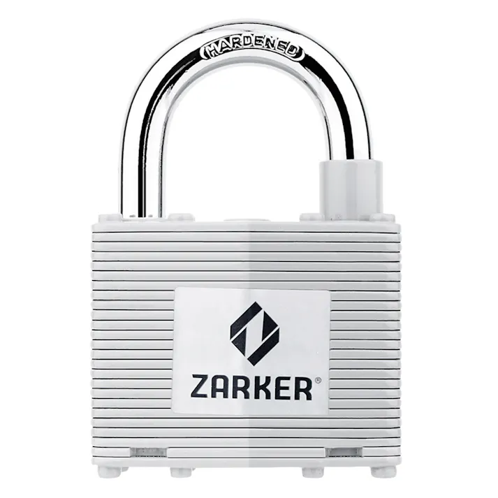 ザーカー キー式 ラミネートスチール セキュリティ南京錠 ツル径8mm N-52 000 強化南京錠 防犯ロック 鍵式 567000020【別送品】