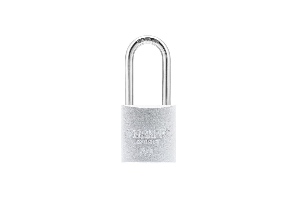 ザーカー キー式 防錆南京錠 ツル径6.3mm シルバー A40-S 000567000027(CDC) 南京錠 ザーカー キー式 防錆南京錠 ツル径6.3mm シルバー A40-S 000567000027(CDC) 南京錠