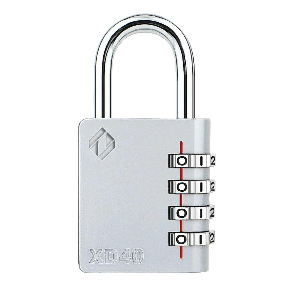 ザーカー 4桁ダイヤル式 南京錠 ツル径6mm グレー XD40-G 000567000036(CDC) 南京錠 ザーカー 4桁ダイヤル式 南京錠 ツル径6mm グレー XD40-G 000567000036(CDC) 南京錠