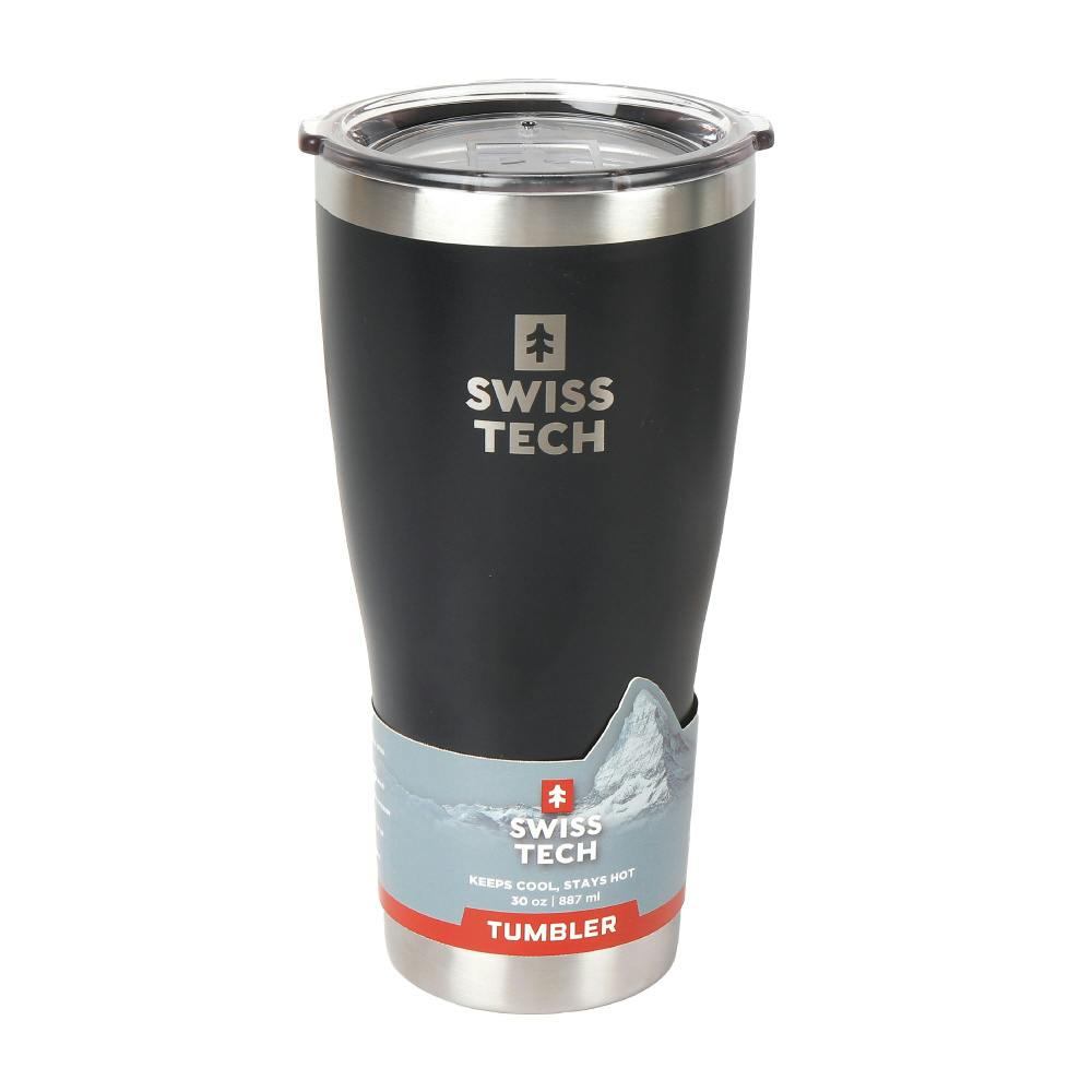 SWISS TECH スイステック タンブラー 黒色 887ml ステンレス製 フタ付 ST071003 000763000012 グラス・タンブラー SWISS TECH スイステック タンブラー 黒色 887ml ステンレス製 フタ付 ST071003 000763000012 グラス・タンブラー