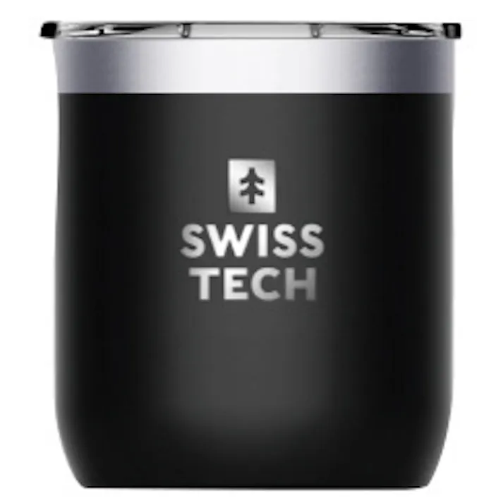 SWISS TECH スイステック スイステック スイステック タンブラー 黒色 295ml ステンレス製 フタ付 ST071011 真空断熱 保温 保冷 763000013【別送品】