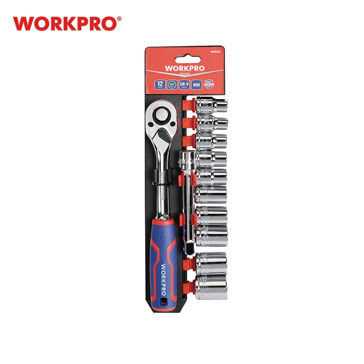 WORKPROワークプロ ワークプロ 12点組 1/2DR ソケットレンチセット 10