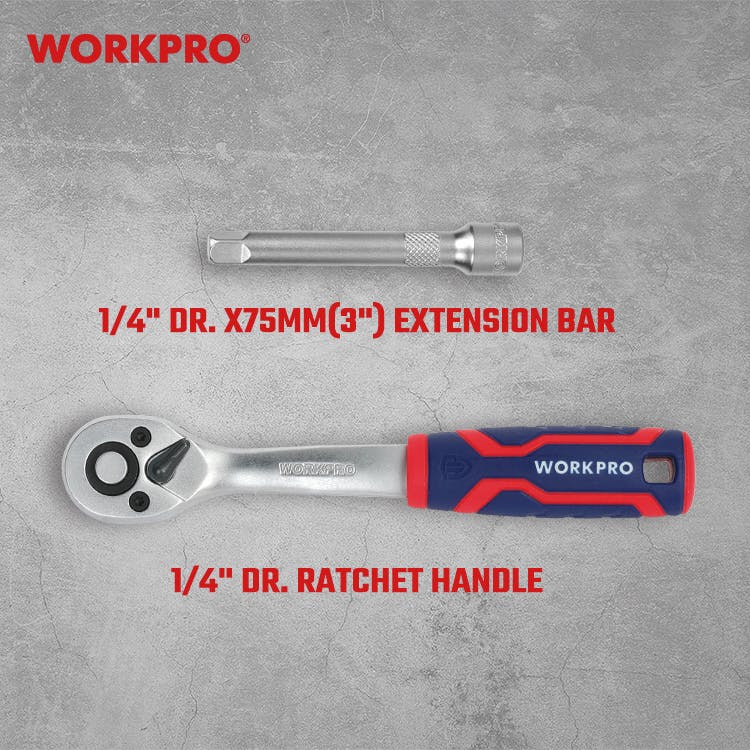 WorkProラチェット172点セット WORKPRO ソケットレンチ ラチェットレンチセット 172点組 ソケット