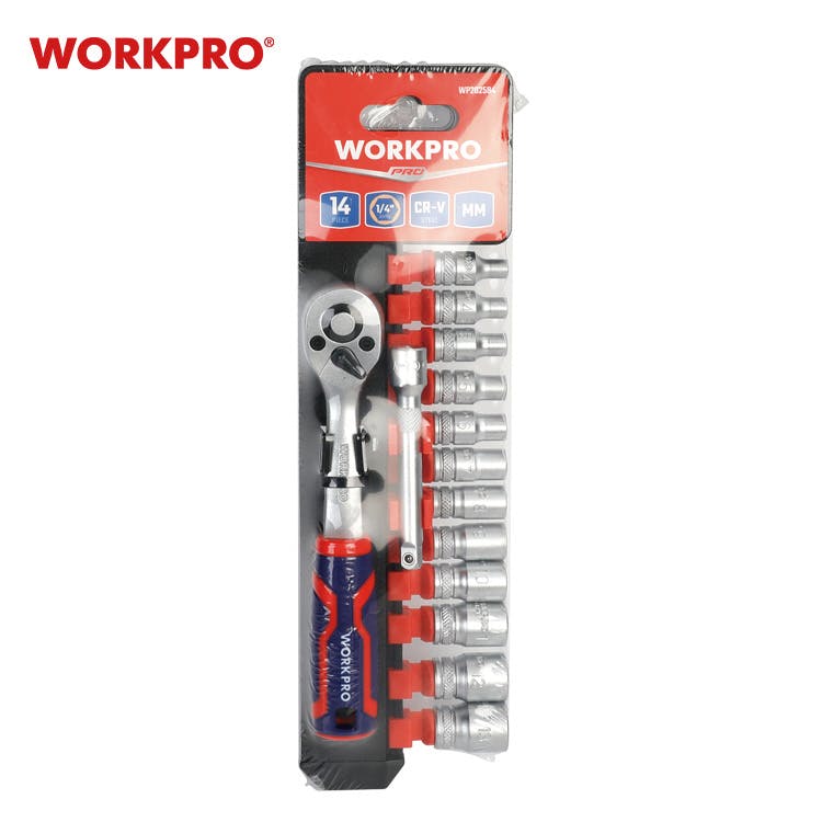 WORKPROワークプロ ワークプロ 12点組 1/4DR ソケットレンチセット 4
