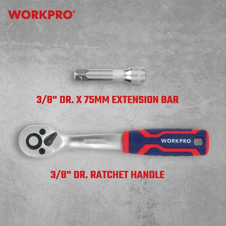 WORKPROワークプロ ワークプロ 12点組 3/8DR ソケットレンチセット 10