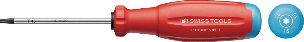 PB SWISS TOOLS ピービースイスツールズスイスグリップEVO ヘクスローブドライバー M3.5適合 サイズT15 軸長80mm 全長189mm 38 ドライバー