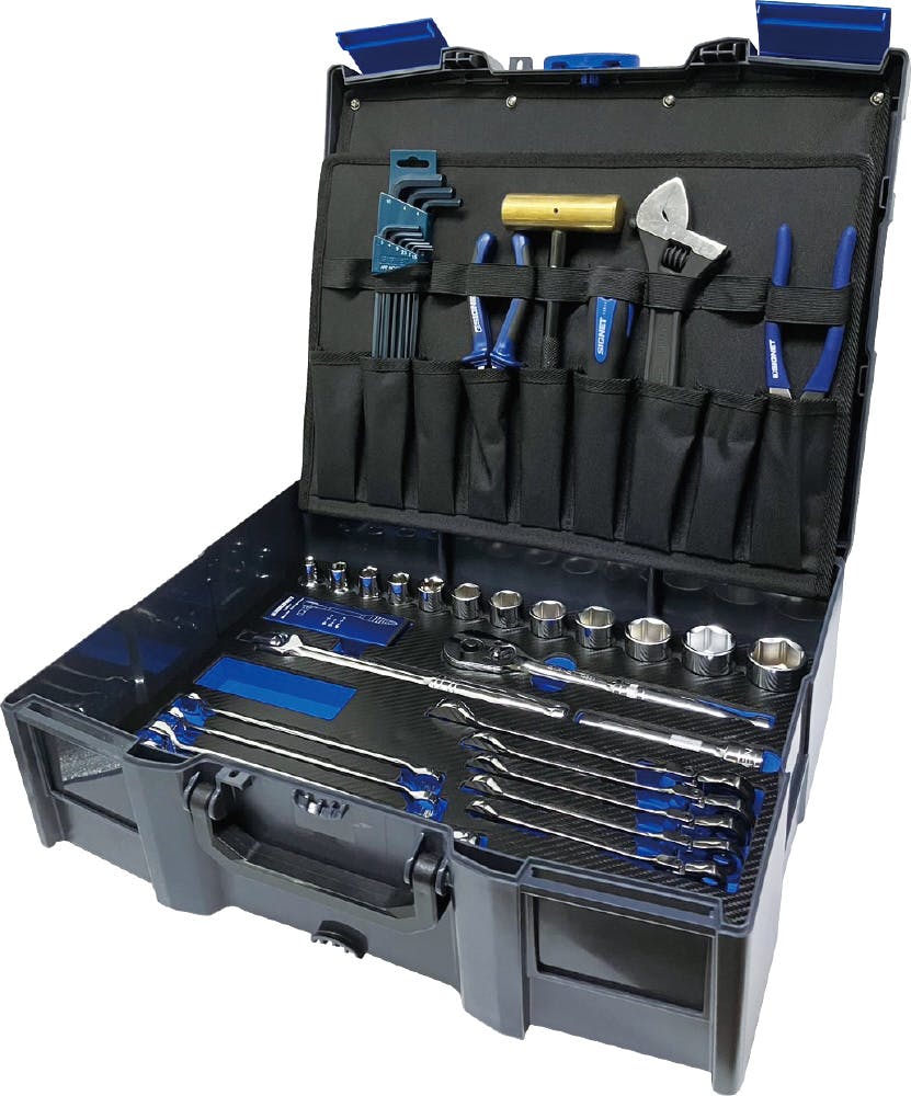 SIGNET 50点組 1/2DR 工具セット 工場・設備メンテナンス用 樹脂ケース付 800S-5025MOBI 持ち運び便利 出張メンテナンス プロ向け 000856800225【別送品】