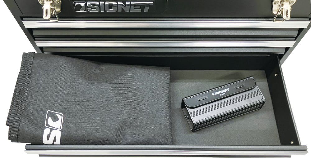 SIGNET 85点組 3/8DR・1/4DR 3段 ツールボックス 工具セット ブルー