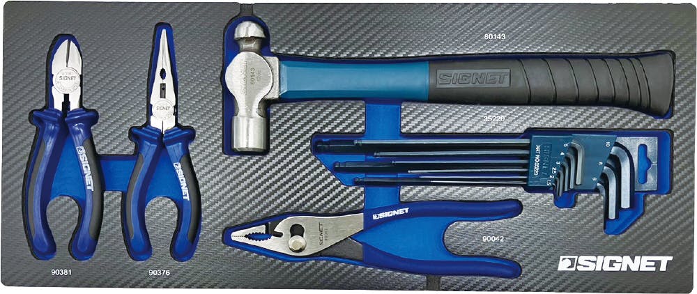 専用　3箱 SIGNET 85点組 3/8DR・1/4DR 3段 ツールボックス 工具セット レッド