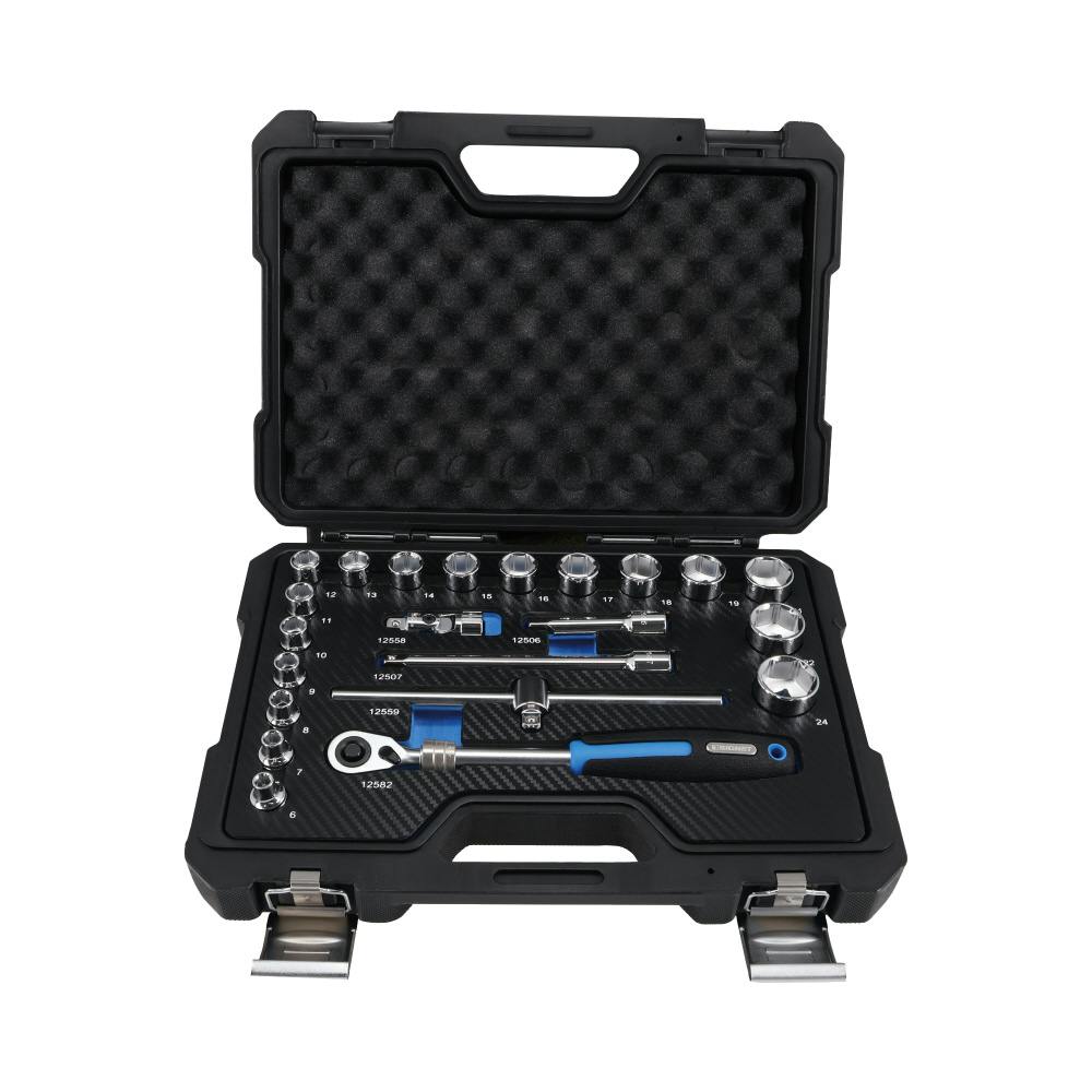 SIGNET 22点組 3/8DR 6角ソケット レンチセット ケース付 車 バイク