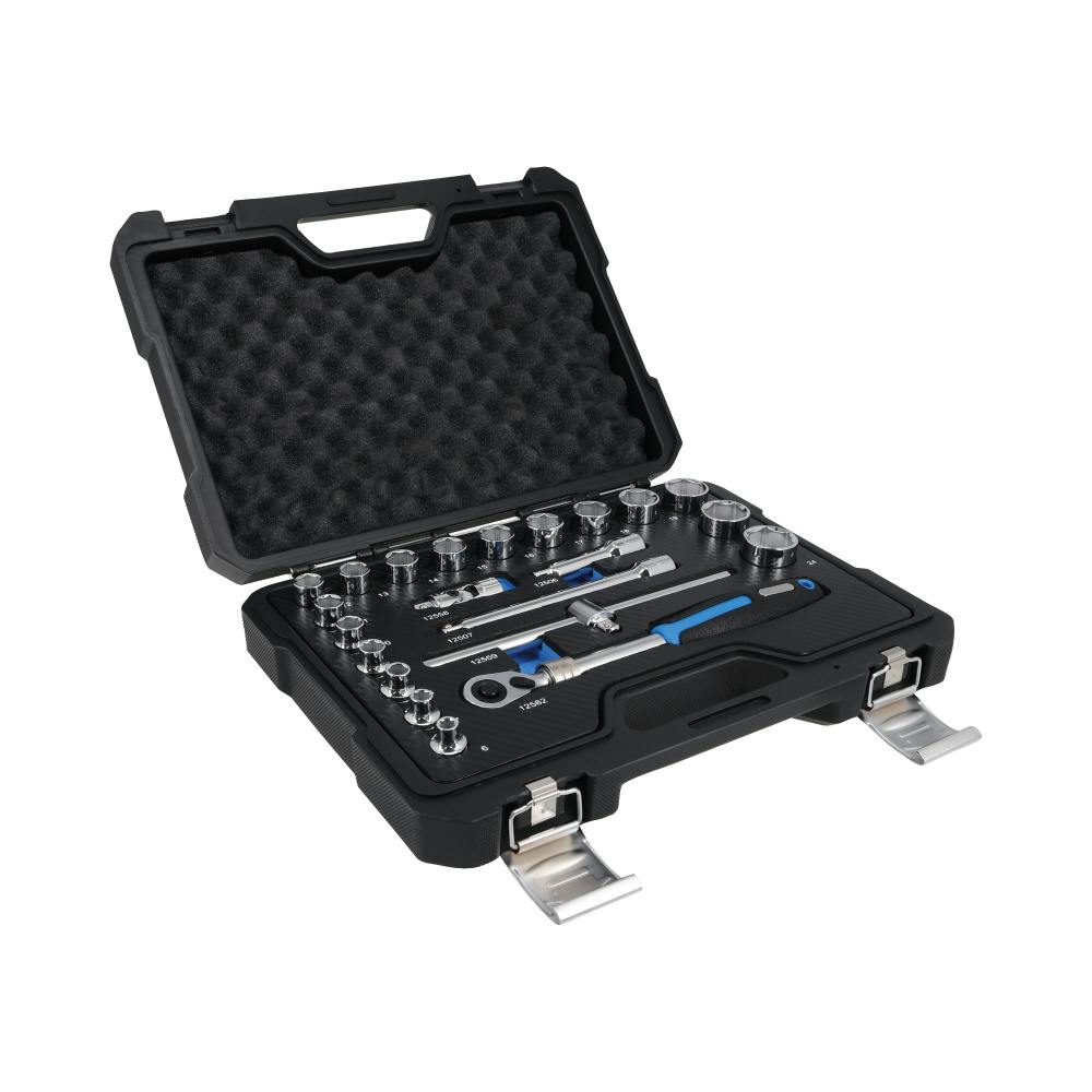 SIGNET 22点組 3/8DR 6角ソケット レンチセット ケース付 車 バイク