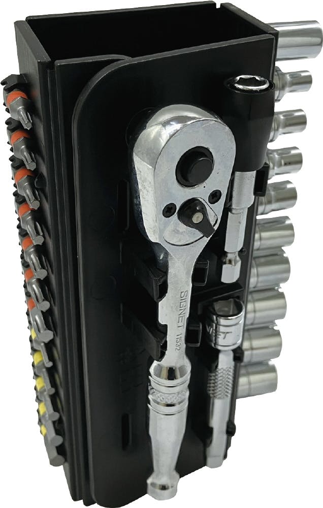 SIGNET 37点組 1/4SQ ロールチョイス ソケット＆ビットセット ロール