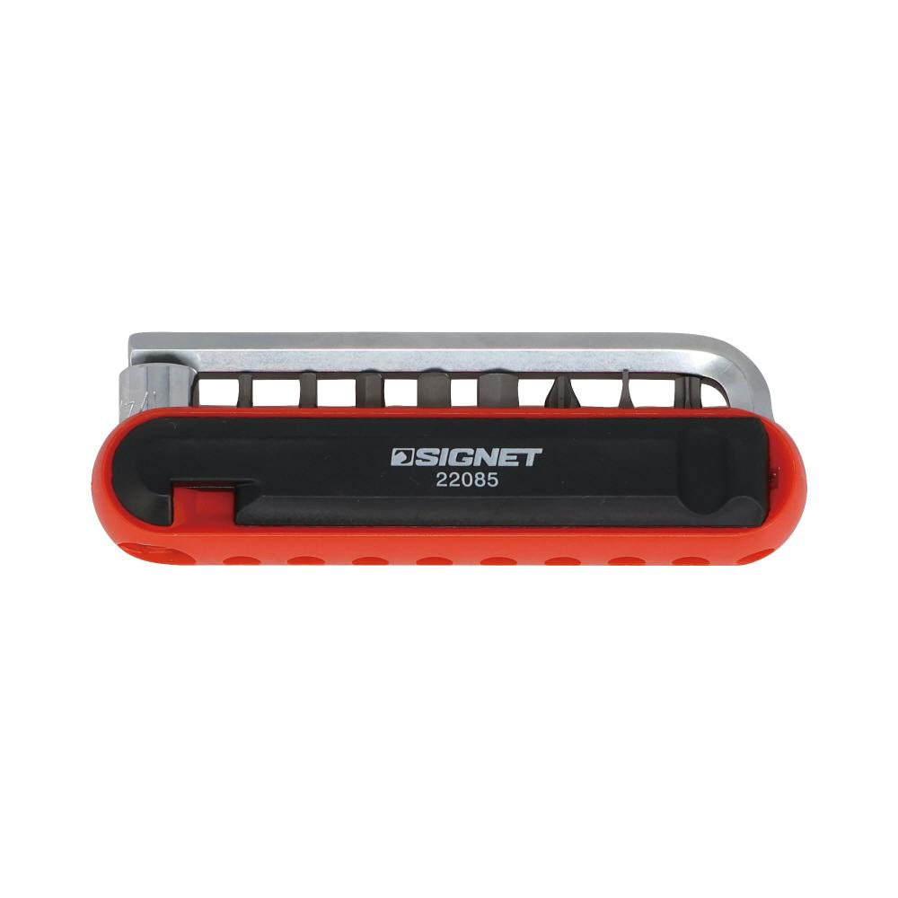 SIGNET 12点組 自転車用 携帯 ミニツールセット レッド 22085 レッド