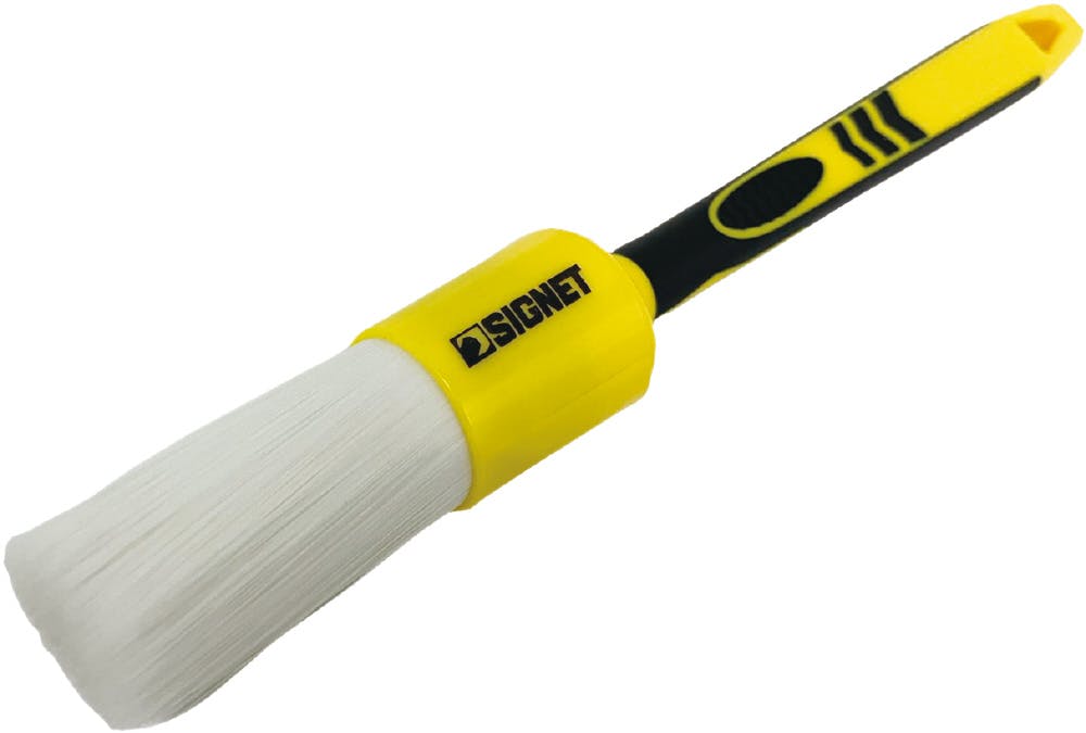 SIGNET 滑り止めグリップ搭載 硬毛ホワイトPET 洗車ブラシ ペン型 Lサイズ ディテールブラシ ブレーキ・ホイールの頑固汚れ除去に最適 45643 000856845643【別送品】