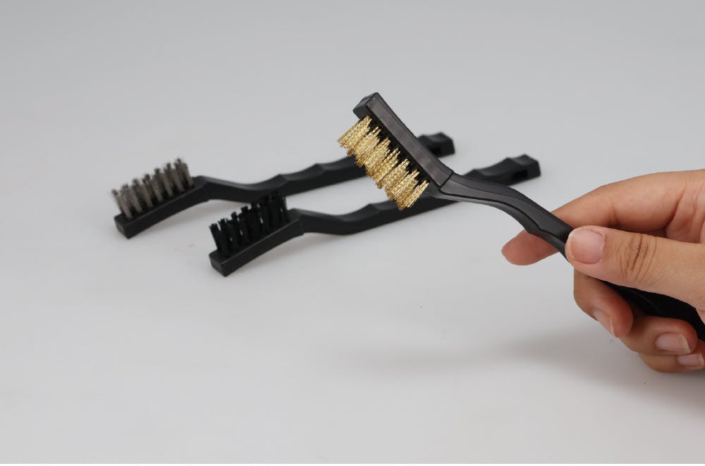 SIGNET 3本組 ワイヤーブラシセット ステンレス・真鍮・PP 45657 サビ