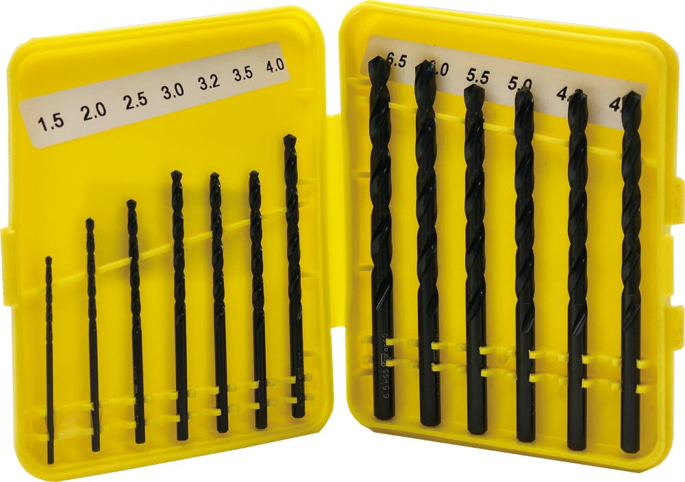 SIGNET 13点組 HSSドリルセット ミリサイズ 1.5-6.5mm ケース付 57300 電動工具用 穴あけ DIY 000856846773【別送品】