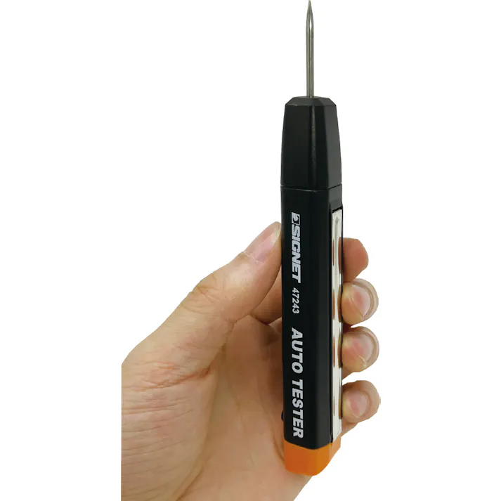 SIGNET 3~30V DC用 コードレス検電器 LEDブザー付 47243 通電テスター 自動車整備 断線チェック 000856847243【別送品】