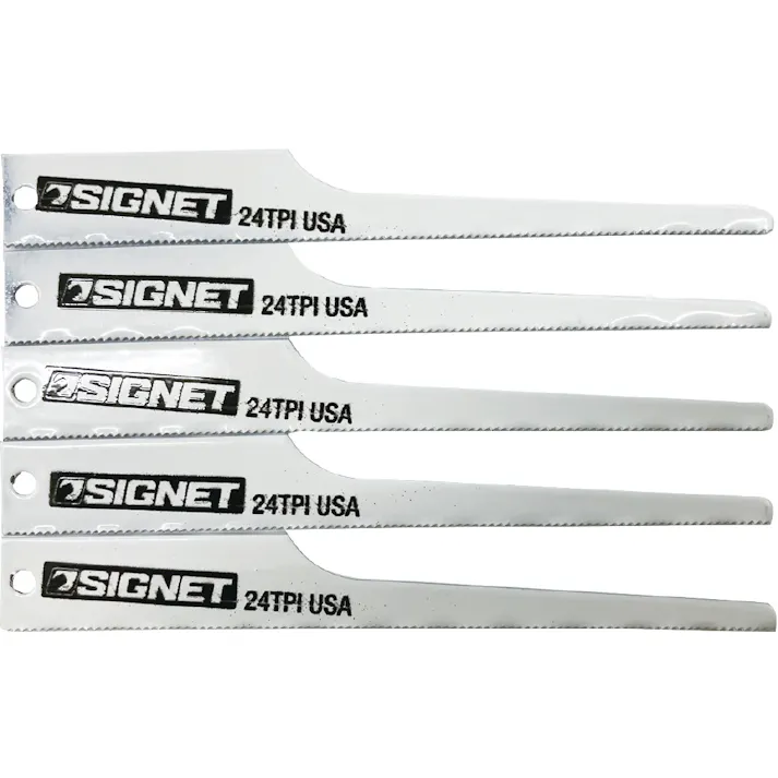SIGNET 5枚組 エアソーブレード 102×13×0.64×24T 58163 替刃 板金切断 電動工具 000856858163【別送品】