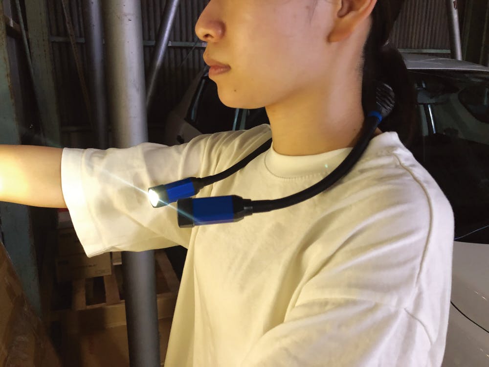 Astesiceカイリ ライドラインセット SIGNET 首掛式 LEDネックライト USB充電式 ツインアイズ 96076 ハンズ