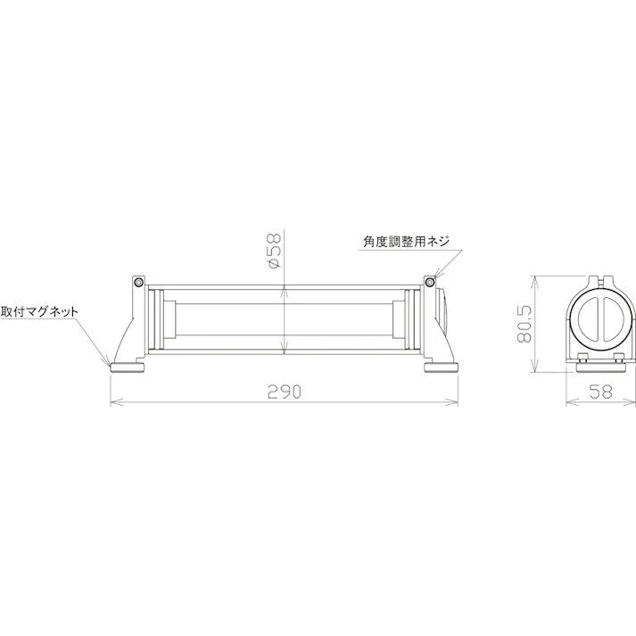 SIGNET 300ルーメン 充電式 耐油 LEDライト マグネット付 290mm 96095 作業灯 ワークライト 設置照明 000856896095【別送品】