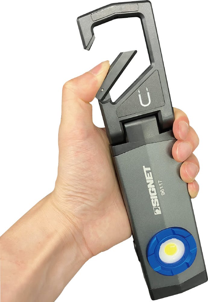 SIGNET 最大1000ルーメン 折畳式 多機能 LEDライト フック・マグネット