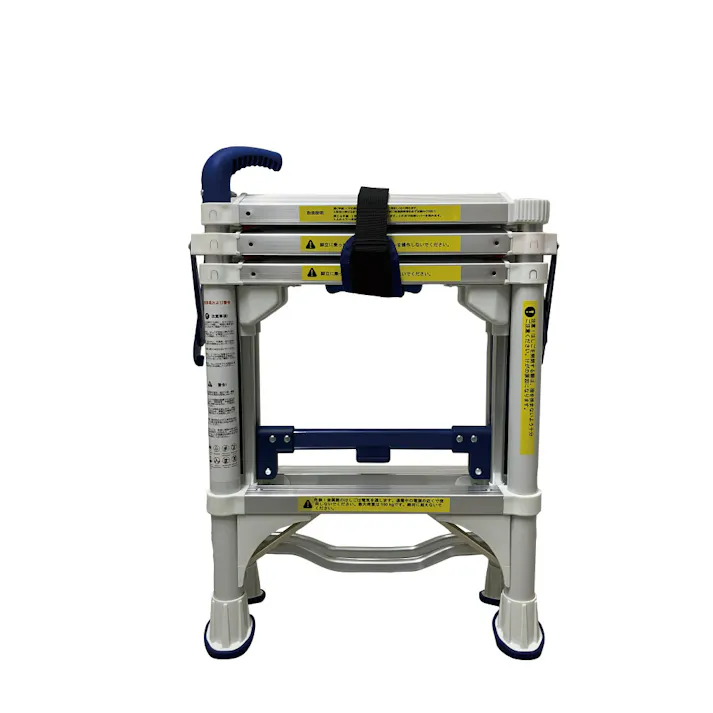 SIGNET 手すり付 折りたたみ 脚立 4段 ワンタッチコンパクト収納 99851 踏み台 高所作業 000856899851【別送品】