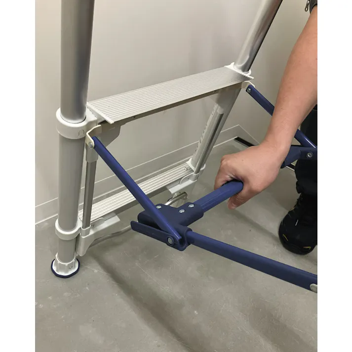 SIGNET 手すり付 折りたたみ 脚立 4段 ワンタッチコンパクト収納 99851 踏み台 高所作業 000856899851【別送品】