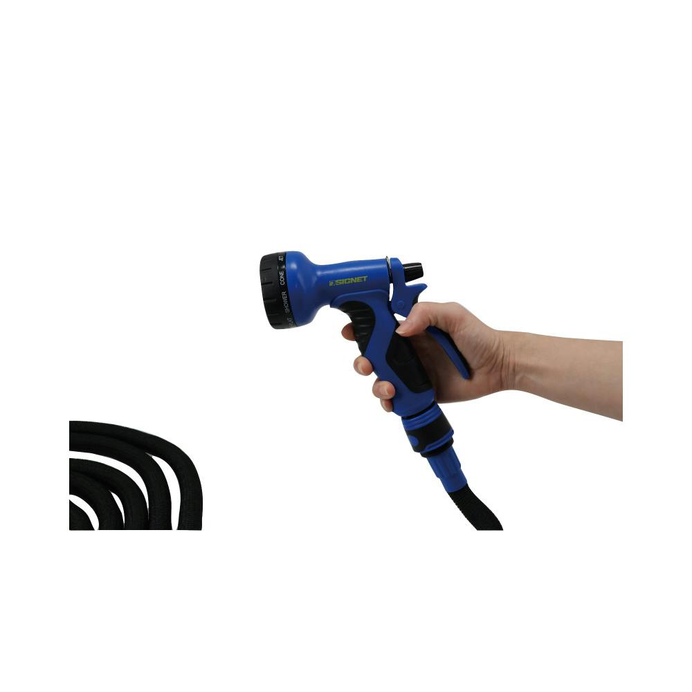 SIGNET 高耐久 伸縮ホース 15.25m 3倍伸長 10パターン 散水ノズル付