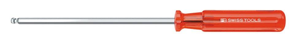 ピービースイスツールズ ボールポイント付 六角棒ドライバー クラシックハンドル 2.5mm 軸長90mm 斜め締め 高トルク 精密作業 206.S2.5-90 000501070025【別送品】