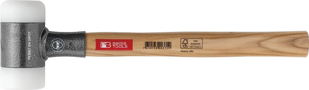 ピービースイスツールズ 無反動ナイロンハンマー ヘッド60mm 全長420mm 家具組み立て DIY ディスク 300.7 000501152007【別送品】