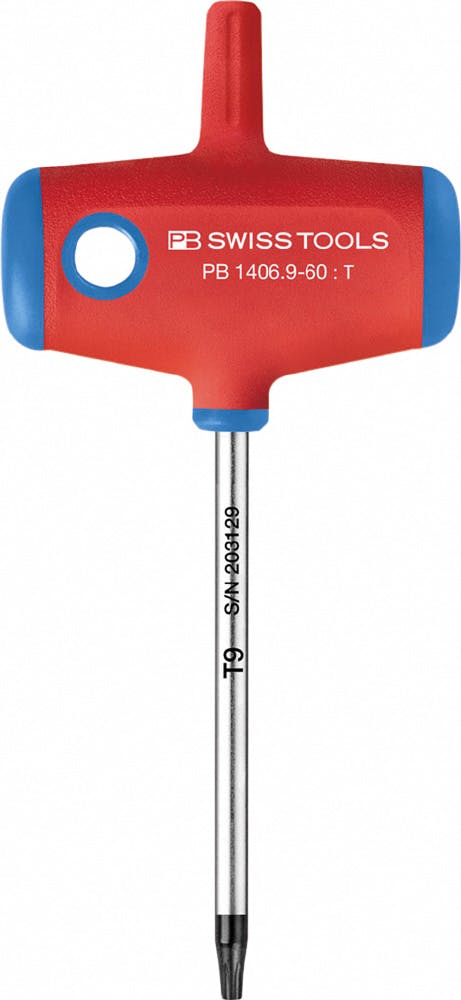 ピービースイスツールズ ヘクスローブドライバー クロスハンドル T9軸