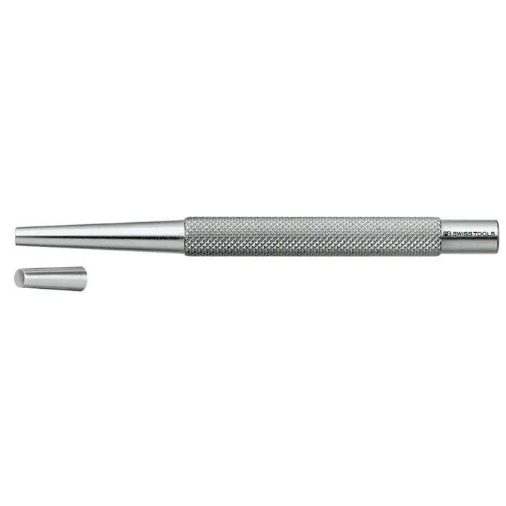 ピービースイスツールズ テーパー ピンポンチ 丸胴 先端3mm ピン抜き 精密作業 金属加工 720.3 000501226030【別送品】