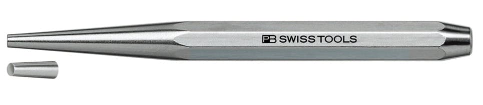 ピービースイスツールズ テーパー ピンポンチ 八角胴 10mm ピン抜き 精密作業 金属加工 730.10 000501230010【別送品】