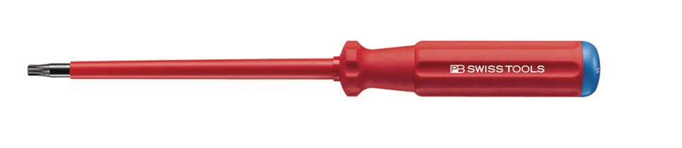 ピービースイスツールズ 絶縁エレクトロ ヘクスローブドライバー T20 軸長100mm 電気工事 安全作業 精密作業 5400.20-100 000501530020【別送品】