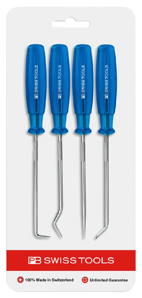 ピービースイスツールズ 4点入 ピックツール 台紙付 細部作業 内装はがし DIY 7680.CN 000501598080【別送品】