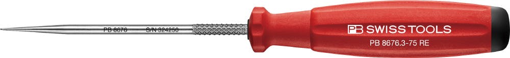 ピービースイスツールズ スイスグリップ ピックツール ストレートタイプ 軸長75mm 細部作業 内装はがし DIY 8676.3-75RE 000501598687【別送品】