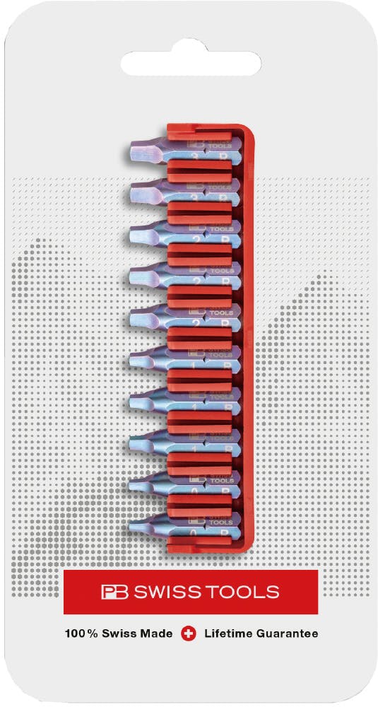 ピービースイスツールズ 10点入 1/4HEX ドライバービットセット 台紙付 DIY ねじ締め 工具セット C6.708CN 000501608349【別送品】