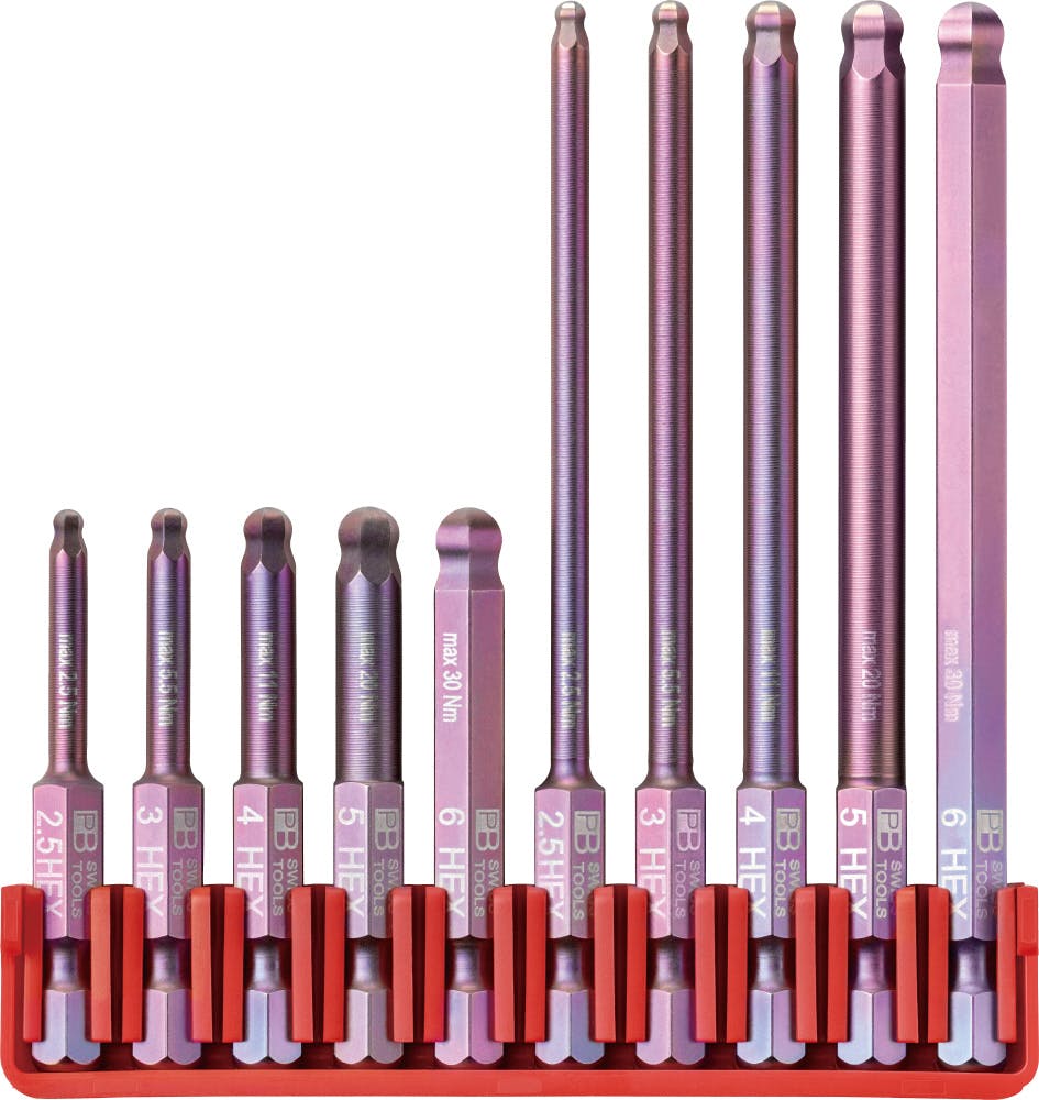 ピービースイスツールズ 10点入 1/4HEX 段付 ビットセット ビット