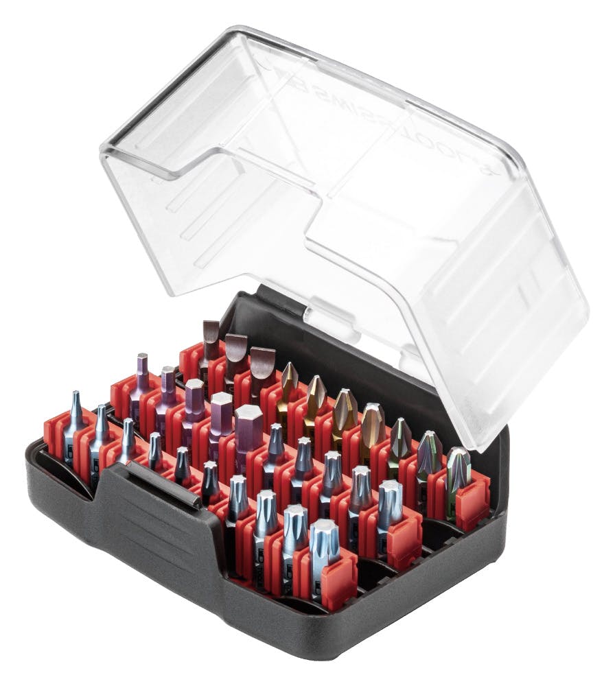 ピービースイスツールズ 30点入 1/4HEX 段付 ビットセット ケース付