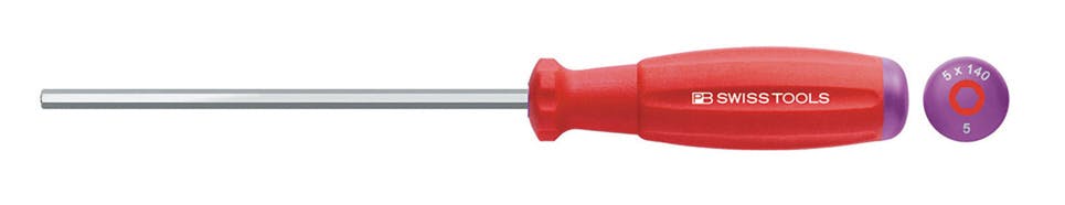 ピービースイスツールズ スイスグリップ 六角棒ドライバー 8mm 軸長180mm DIY 家具組み立て ねじ締め 8205.8-180 000501718008【別送品】