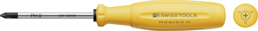 �s�[�r�[�X�C�X�c�[���Y �X�C�X�O���b�vEVO ���C���{�[ �v���X�h���C�o�[ PH0 ����60mm �C�G���[ �˂����� ������� DIY 38190.0-60YE �h���C�o�[