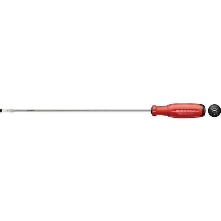ピービースイスツールズ スイスグリップEVO マイナスドライバー 刃先6.5×1.0mm 軸長300mm ねじ締め 精密作業 DIY 38100.4-300 000501900941【別送品】