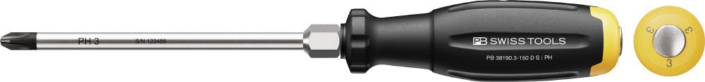 �s�[�r�[�X�C�X�c�[���Y �X�C�X�O���b�vEVO �ђʃv���X�h���C�o�[ #3 ����150mm �@���� �Œ��l�W �O���p 38190.3-150DS 00050190 �h���C�o�[
