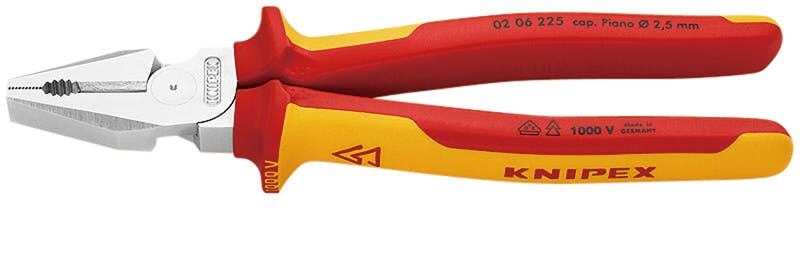 クニペックス 1000V 絶縁強力 ペンチ 全長225mm 電線切断 被覆剥き
