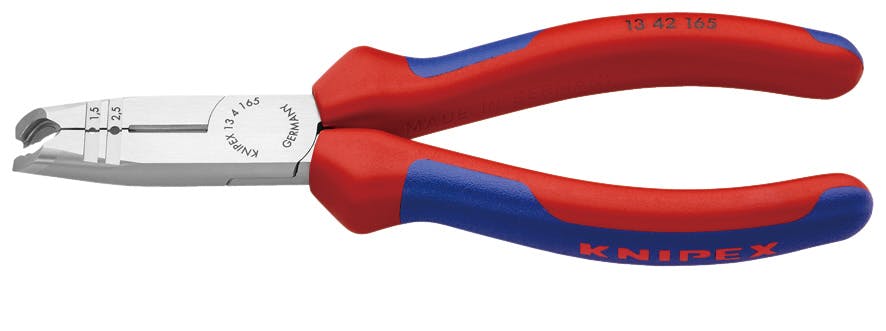 クニペックス マルチストリッピングプライヤー コンフォートハンドル 全長165mm つかむ 締める 曲げ作業 万能工具 修理作業 DIY 1342-165 000506033243【別送品】