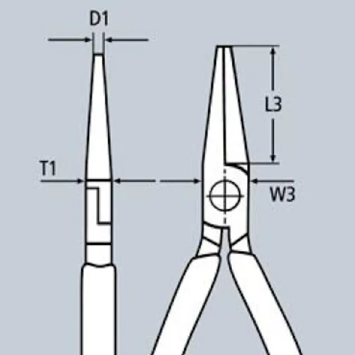 クニペックス 丸ペンチ プラスチックコーティング 全長140mm 電線切断 被覆剥き 配線作業 電工工具 DIY 2201-140 000506051015【別送品】